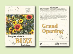 #W3010-1 Imprinted Bee Feed Mix Standard Size Seed Packet