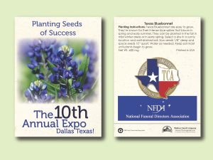 #W3023-1 Imprinted Texas Bluebonnet Standard Size Seed Packet