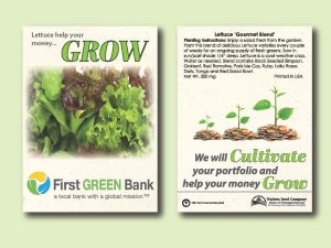 #W3027-1 Imprinted Lettuce 'Gourmet Blend' Standard Size Seed Packet