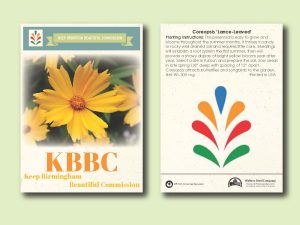 #W3031-1 Imprinted Coreopsis 'Lance-Leaved' Standard Size Seed Packet