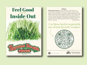 #W3065-1 Imprinted Chives Herb Standard Size Seed Packet