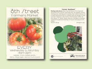 #W3066-1 Imprinted Tomato 'Beefsteak' Standard Size Seed Packet