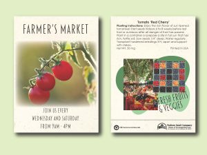 #W3070-1 Imprinted Tomato 'Red Cherry' Standard Size Seed Packet