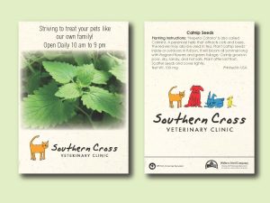 #W3076-1 Imprinted Catnip Standard Sized Seed Packet