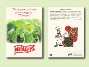#W3084-1 Imprinted Oregano Herb Standard Size Seed Packet