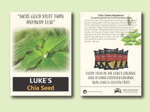 #W3093-1 Imprinted Chia Seed Standard Sized Packet
