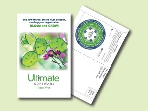 #W3P01-1 Imprinted Moneyplant Postcard Size Seed Packet