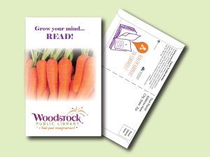#W3P26-1 Imprinted Carrot 'Scarlet Nantes' Postcard Size Seed Packet