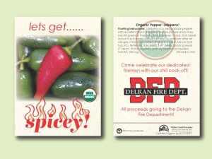 #W8A19-1 Imprinted Organic Pepper 'Jalapeno' Standard Size Seed Packet