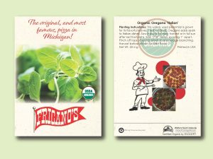 #W8A84-1 Imprinted Oregano Herb Standard Size Seed Packet